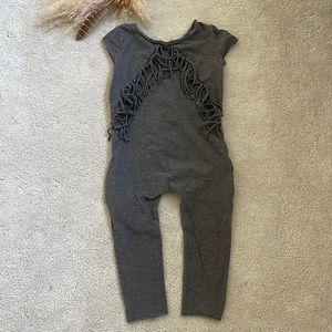 EUC Petitbo fringe jumpsuit 2y